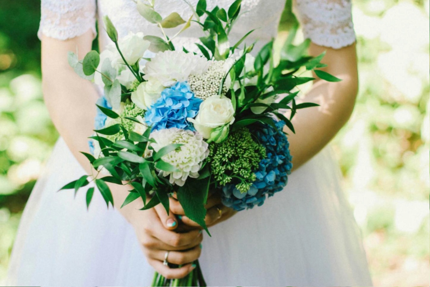 Florist arranging flowers at an event venue, mobile floral service in action
